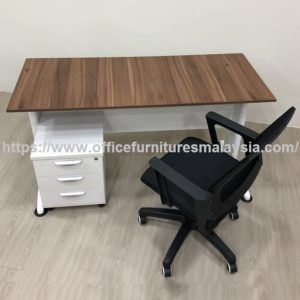 OAK 5ft Simple Design Small Home Office Computer Desk Chair Set office desk cheap online shop malaysia Mont Kiara Selayang cheras2