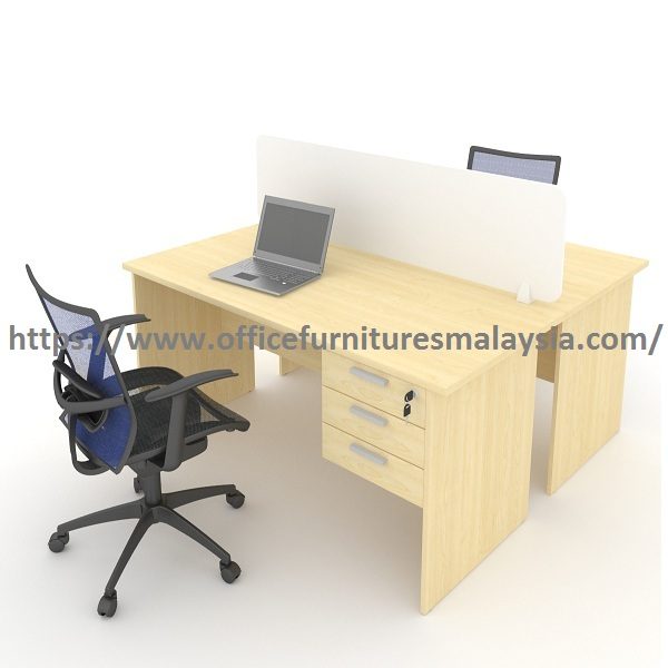 4 Ft Office Simple Design 2 Seater Workstation Desk Komputer